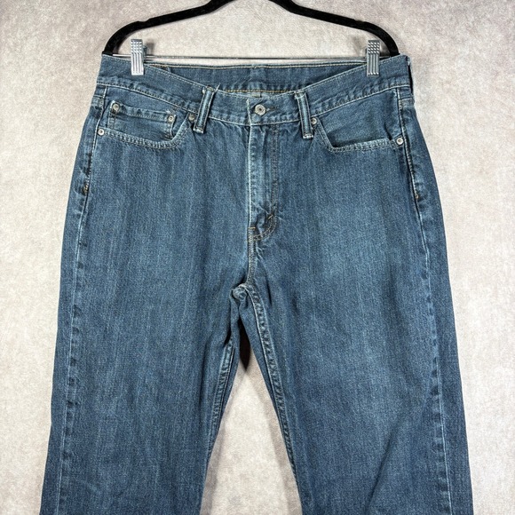 Levi's 514 Jeans Mens Size 36X32 Blue Medium Wash Denim Straight Fit Everyday - Picture 2 of 11